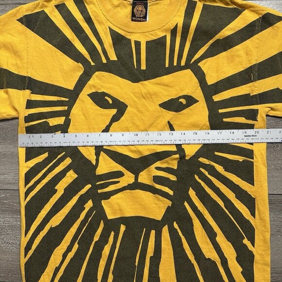 Y2K Disney The Lion King Broadway Musical All Over Print T-Shirt L - Picture 3 of 4